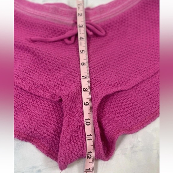 Nasty Gal Knit Happens 2 Pc Hot Pink Sweater Top And Short Lounge Set Woman’s M - Picture 12 of 15